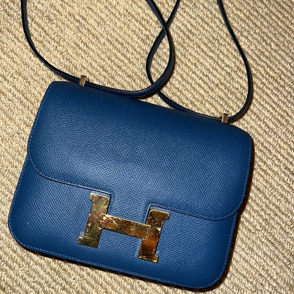 Navy blue Hermes Constance - Picture 3 of 4